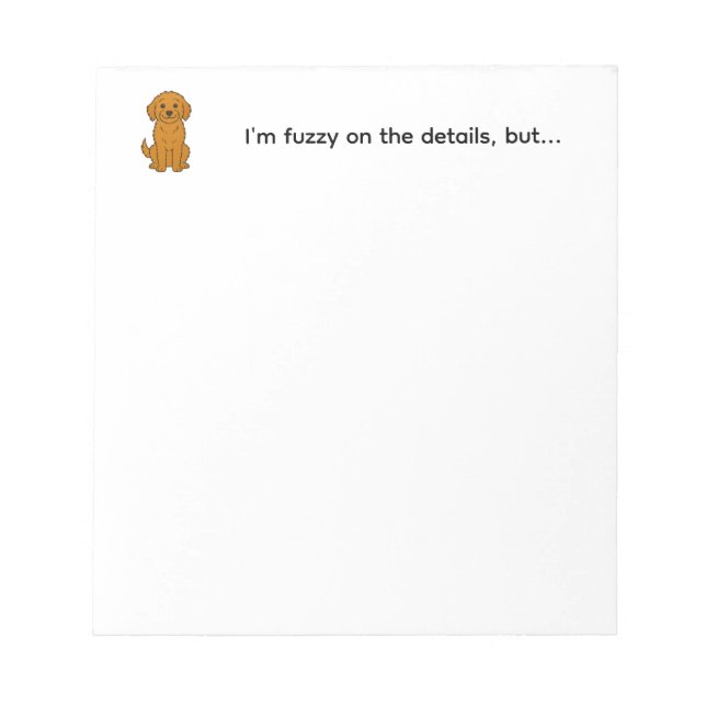 Fuzzy on the Details notepad (Front)