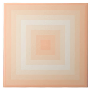 Fuzzy Peach Pristine Squares Ceramic Tile