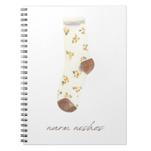 Fuzzy socks, Cozy slippers, Warm Wishes Notebook