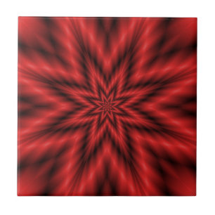 Fuzzy Star in Red Tile