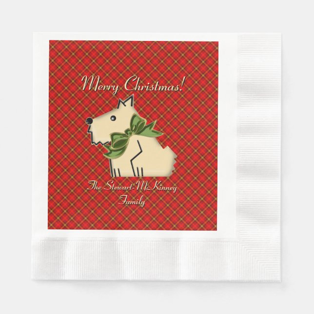 Fuzzy Wuzzy Scottish Guard (Personalized) Napkin (Front)