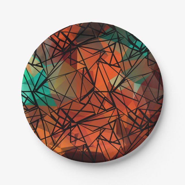 FuzzyFoxArt Paper Plate (Front)