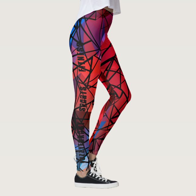 FuzzyFoxArt , polygon Leggings (Right)