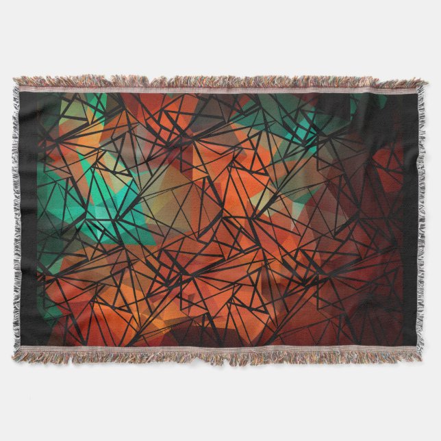 FuzzyFoxArt Throw Blanket (Front)