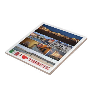 FVG014 TRIESTE I Love, Mosaic, Italy, Tile