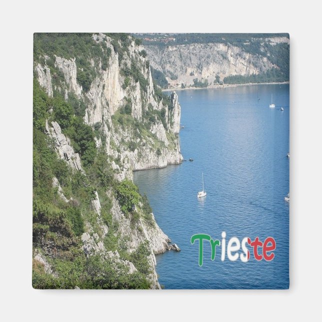 FVG017 TRIESTE, Path Rilke, Italy, Fridge Magnet (Front)