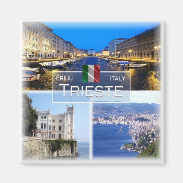 FVG030 TRIESTE, Mosaic, Italy, Fridge Magnet (Front)