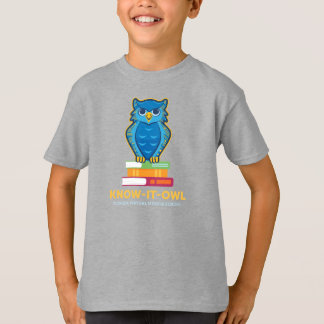 FVMS Know-It-Owl, T-shirt de jeunes gris