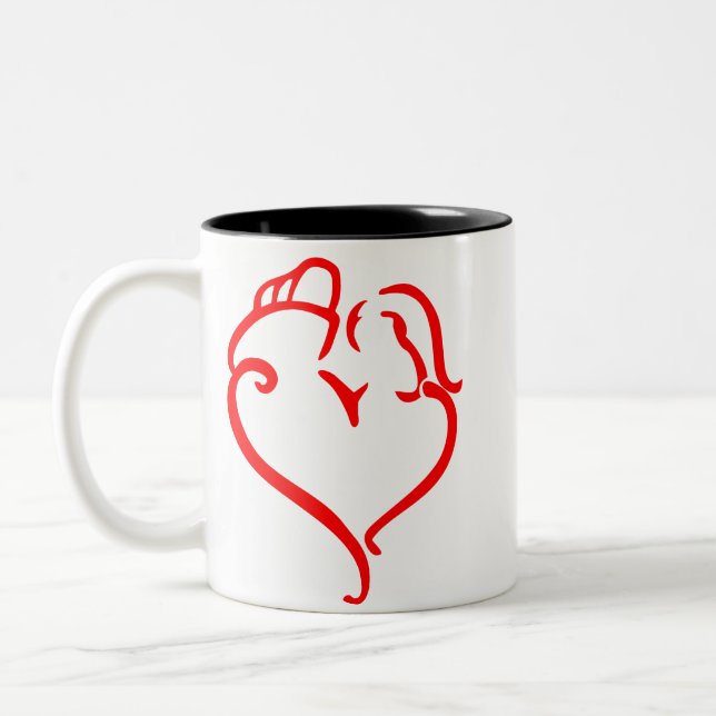 FW6 | Firefighter Couple Two-Tone Coffee Mug (Left)