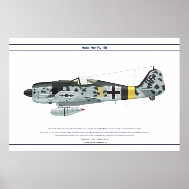 Fw-190 A-9 JG5 1 Poster (Front)