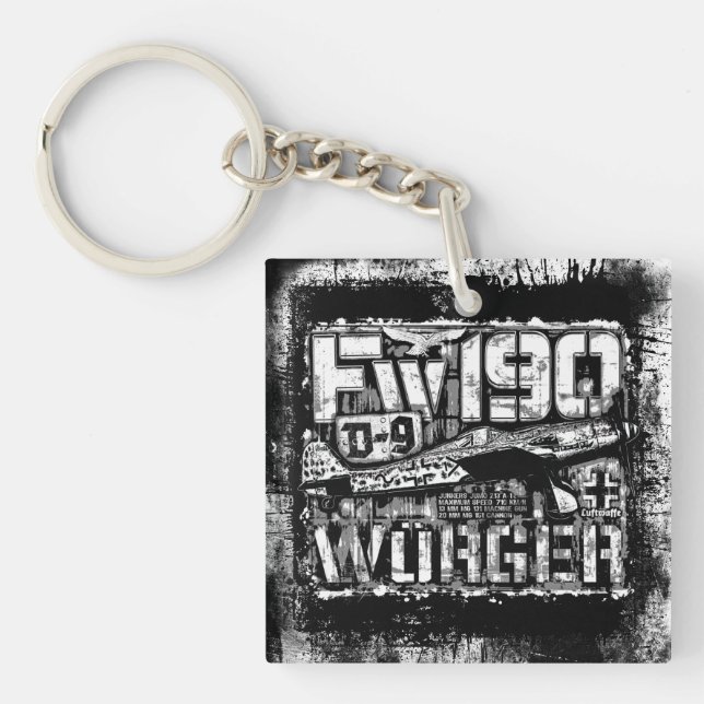 Fw 190 D-9 Acrylic Keychain (Front)
