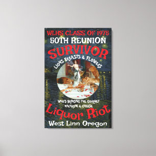 FW HG SL Survivor WLHS 50TH REUNION CLASS 1975 Canvas Print