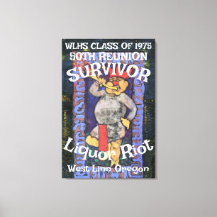 FW HG SL Survivor WLHS 50TH REUNION CLASS 1975 Canvas Print