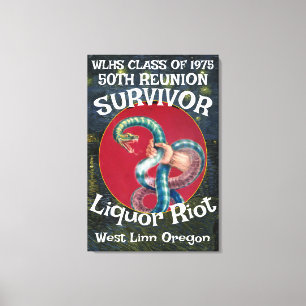 FW HG SL Survivor WLHS 50TH REUNION CLASS 1975 Canvas Print