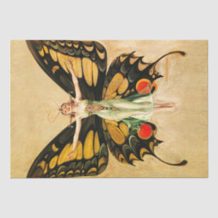 FX Leyendecker Butterfly Decoupage Art Deco Tissue Paper