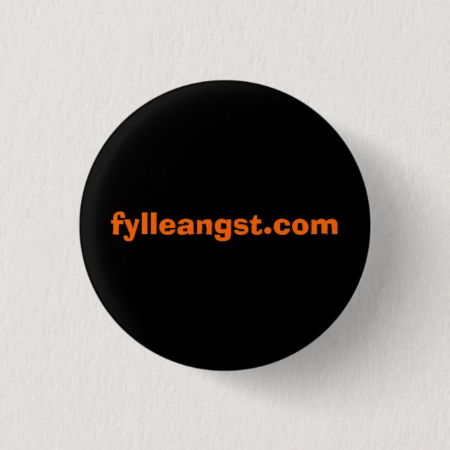 fylleangst.com 1 inch round button (Front)