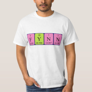 Fynn periodic table name shirt