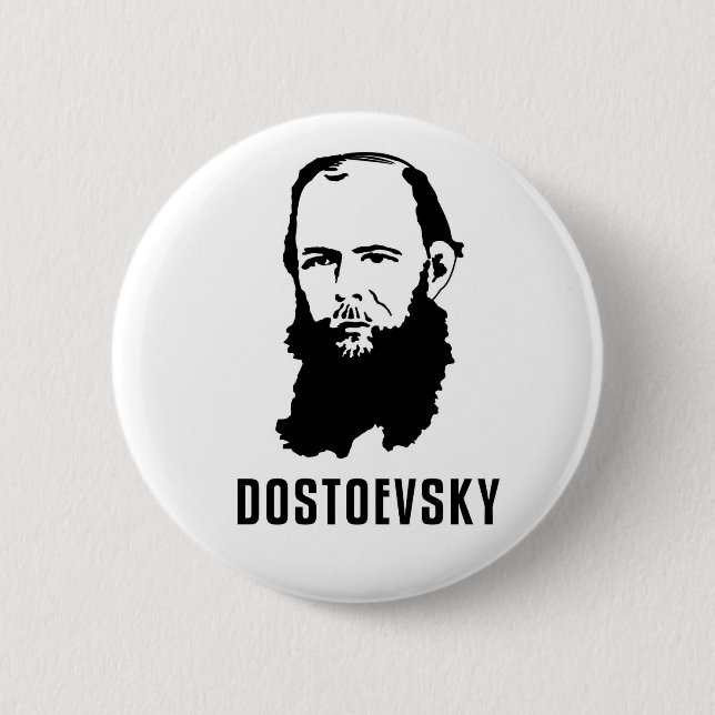 Fyodor Dosoevsky 2 Inch Round Button (Front)