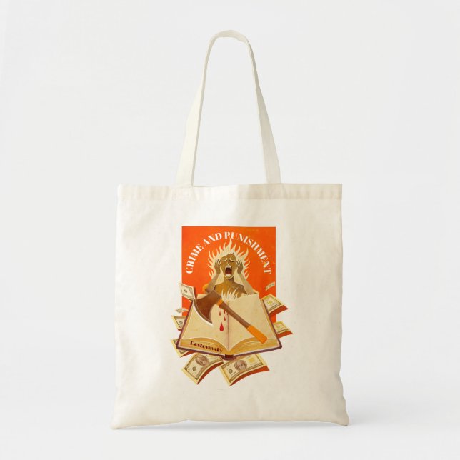 Fyodor Dostoevsky, Crime and Punishment  Tote Bag (Front)