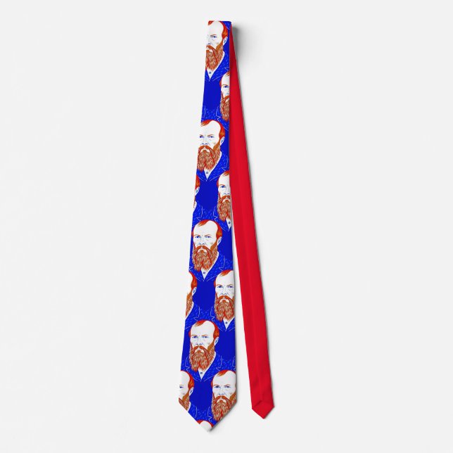 Fyodor Dostoevsky - Geometric elegant style Tie (Front)