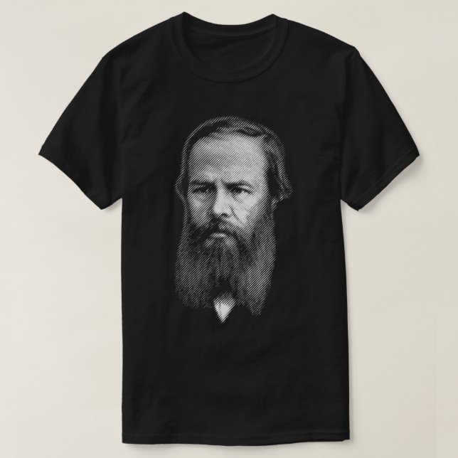 Fyodor Dostoyevsky portrait T-Shirt (Design Front)