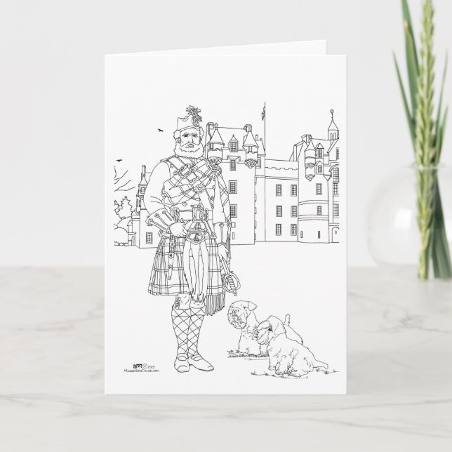 Fyvie Castle Scotland Card (Front)