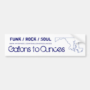G2O White Bumper Sticker