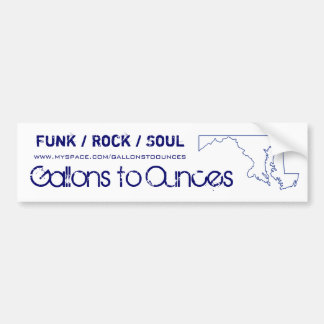 G2O White Bumper Sticker