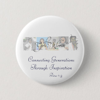 g2wlogo, Connecting Generations Through Inspira... 2 Inch Round Button