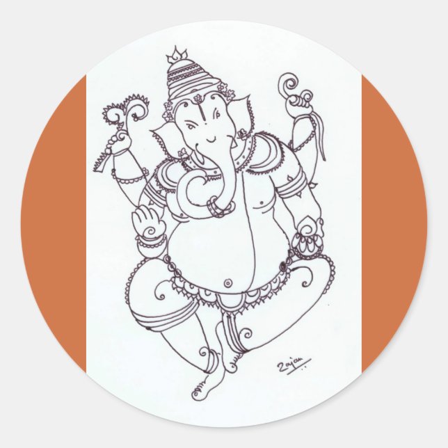 g303 classic round sticker (Front)