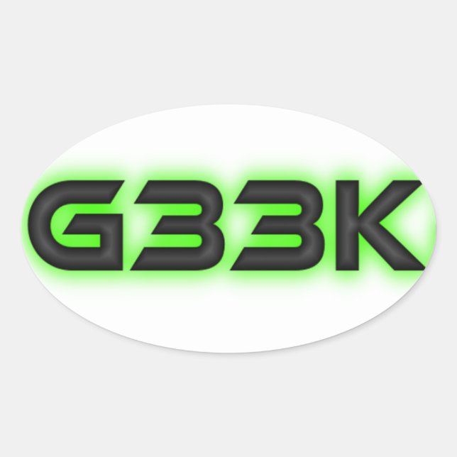 G33k Oval sticker (Front)