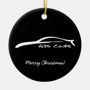 G35 Coupe Brushstroke Christmas Ornament