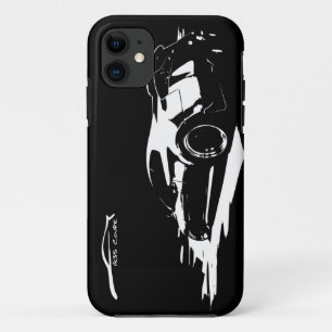 G35 Coupe Rolling shot w/ White Silhouette Logo iPhone 11 Case