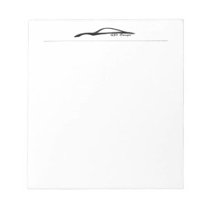G37 Coupe black silhouette notepads
