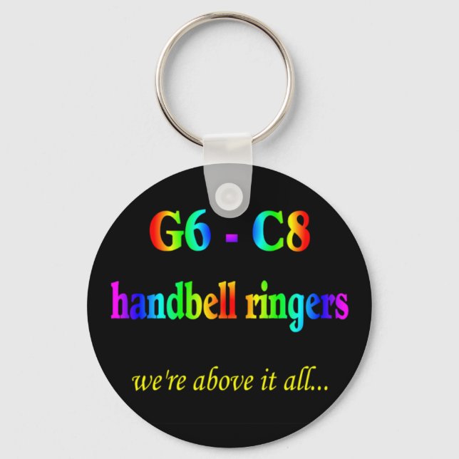 G6-C8 Handbell Ringers Keychain (Front)