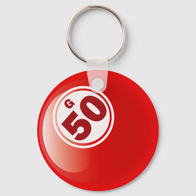 G 50 BINGO BALL KEYCHAIN (Front)