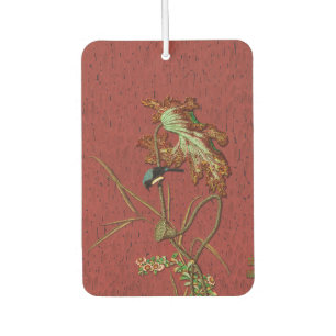 G.A. Audsley Vintage Red Japanese Bird Lotus Art Air Freshener