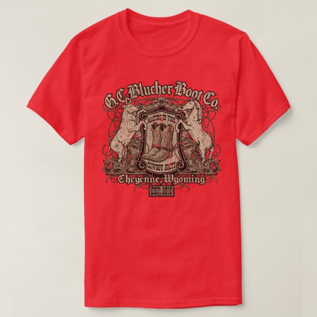 G C Blucher Boot Co 1915 T-Shirt (Design Front)