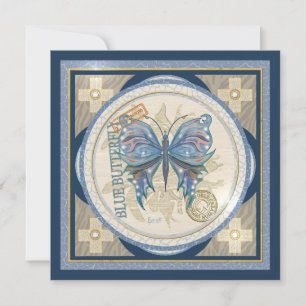 G Carte blanche papillon bureau de création