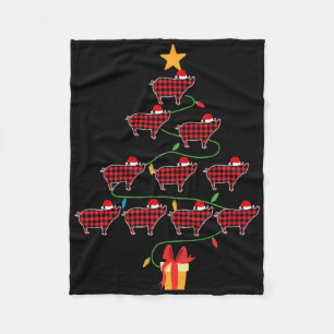 G Christmas Tree Xmas Goats Tree Santa Hat T Shirt Fleece Blanket