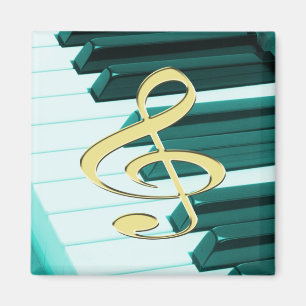 G-Clef Piano Keyboard Magnet