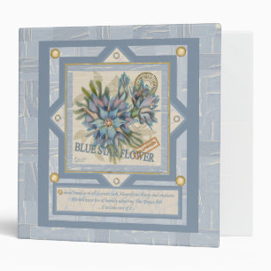 G Creation Office blue flower Binder