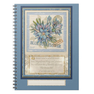 G Creation Office blue flower Notebook
