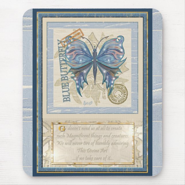 G Creation Office butterfly Mouse Pad (Front)