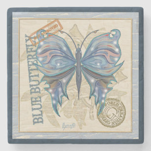G Creation Office butterfly Stone Coaster