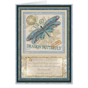 G Creation Office Dragonfly birthday card