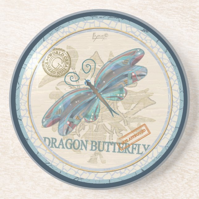 G Creation Office dragonfly Coaster (Front)