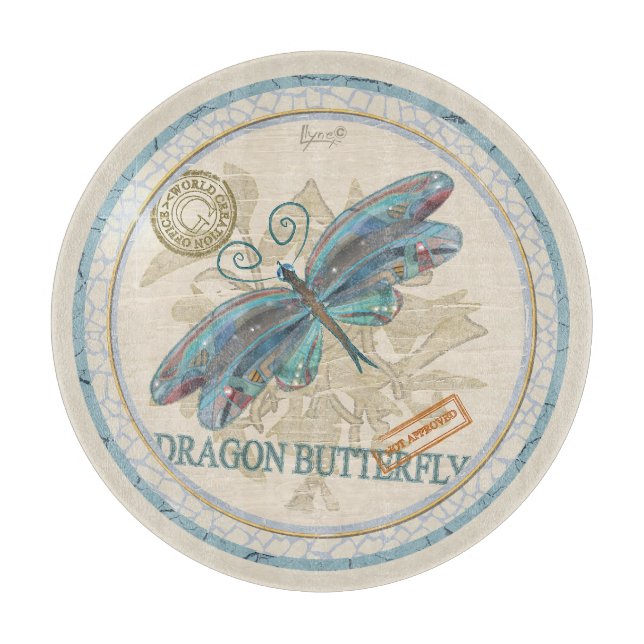G Creation Office dragonfly Cutting Board (Front)