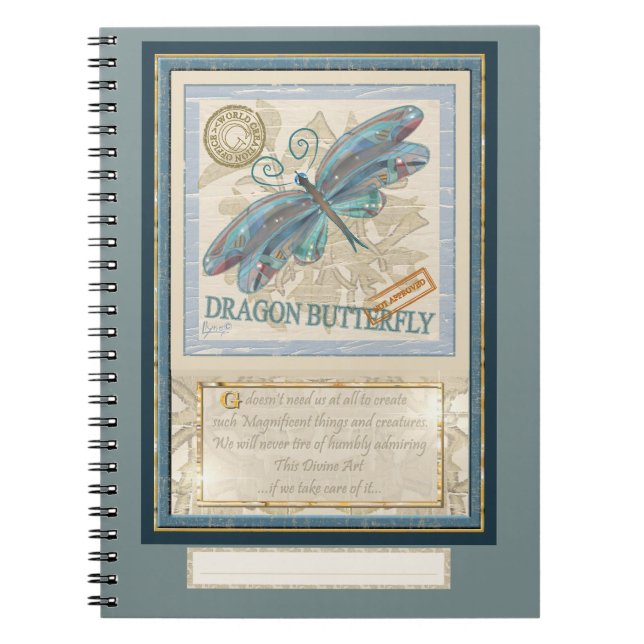 G Creation Office dragonfly Notebook (Front)