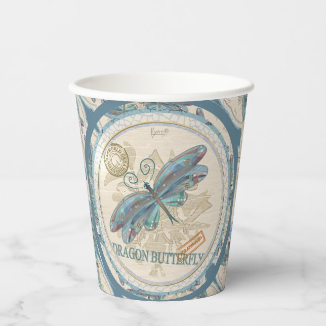 G Creation Office dragonfly Paper Cups (Front)